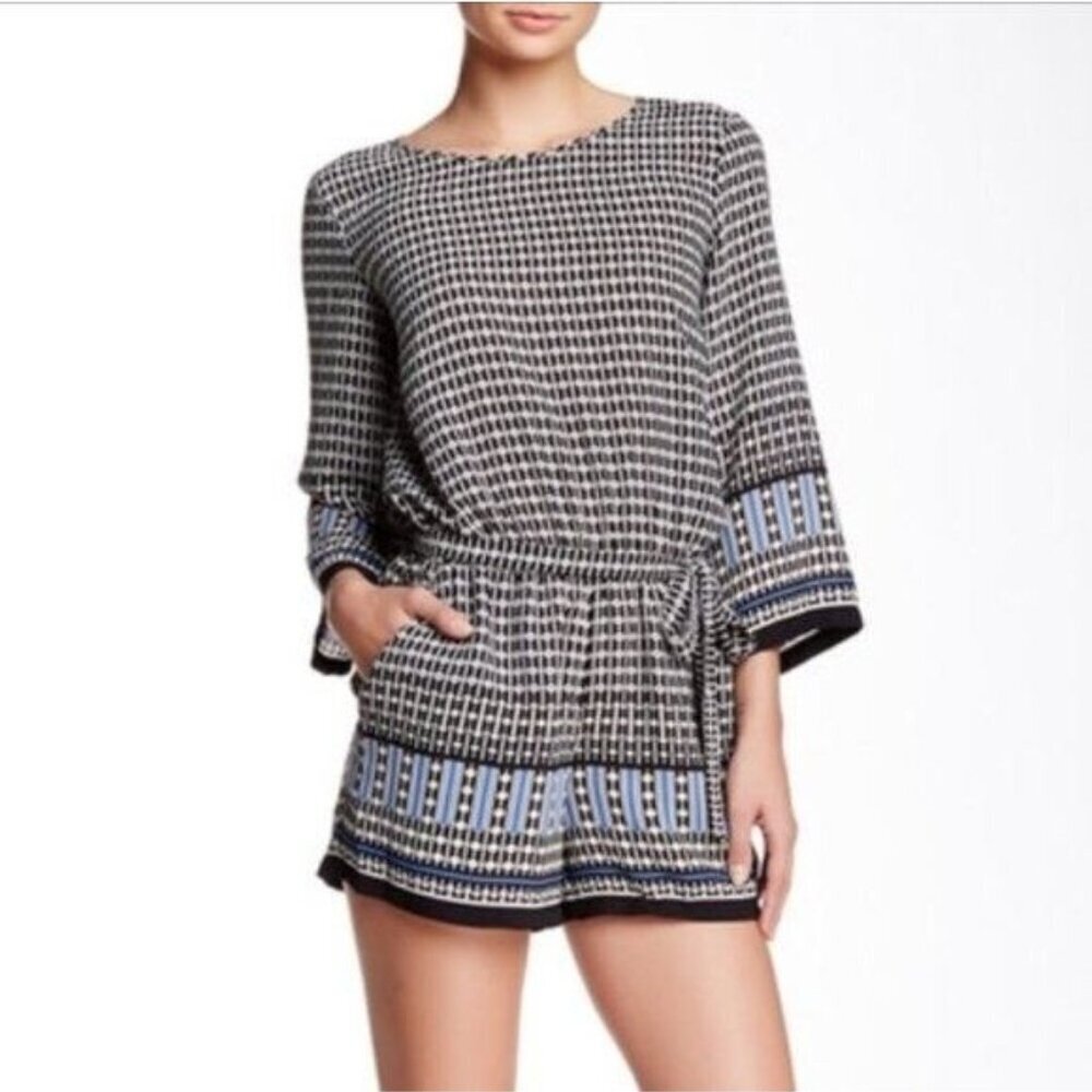 Max Studio Specialty Products (MSSP) Chic Abstract Floral Romper